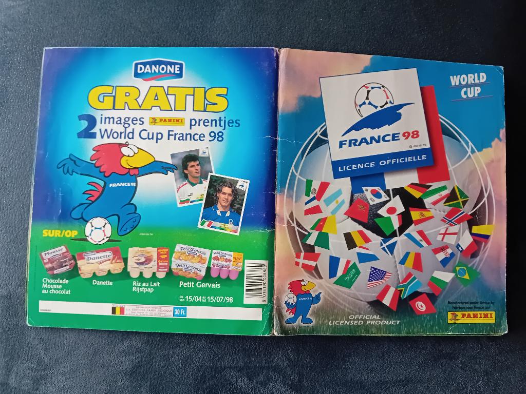 panini stickerboek WK Frankrijk 98, Enlèvement ou Envoi, Comme neuf, Sport