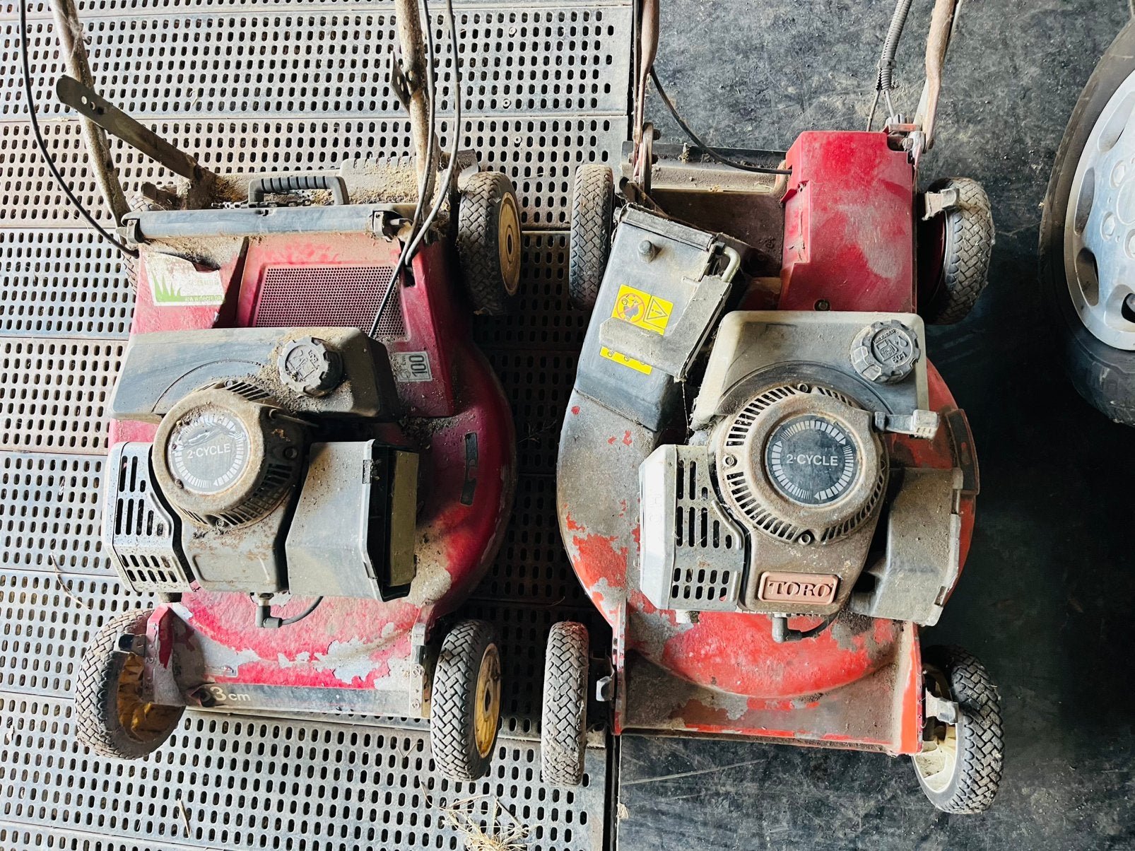 Toro 2takt grasmaaiers, Jardin & Terrasse, Enlèvement, Utilisé, Tondeuses à gazon à essence, Fonction de mulching