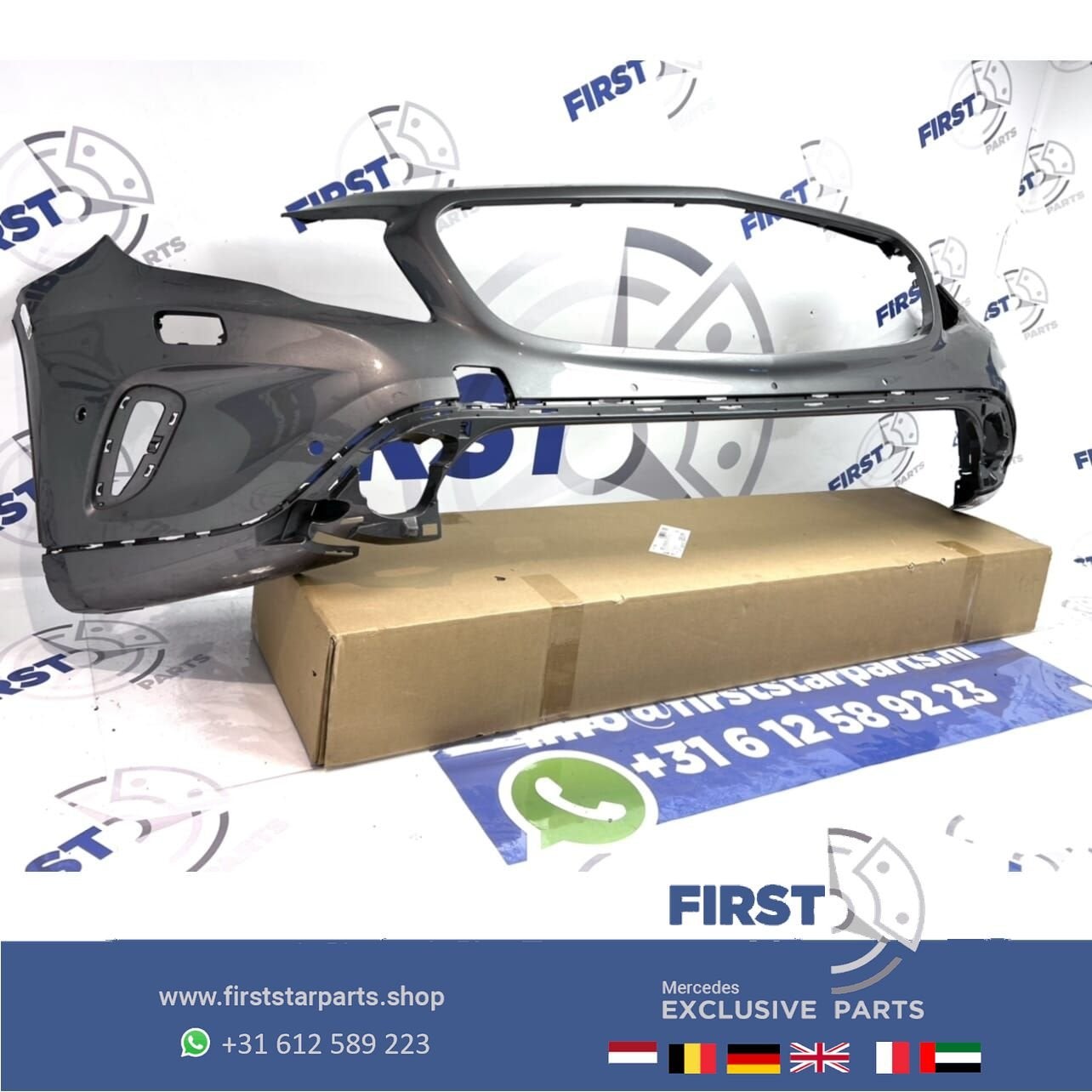 W156 GLA VOORBUMPER Origineel Mercedes 2013-2019 grijs, Utilisé, -, Avant, -