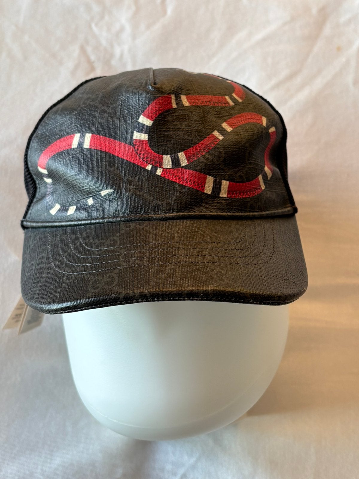 Casquette Gucci Authentique - Imprimé Serpent Kingsnake, Vêtements | Hommes, Enlèvement, Porté, 60 cm (XL, 7½ pouces) ou plus