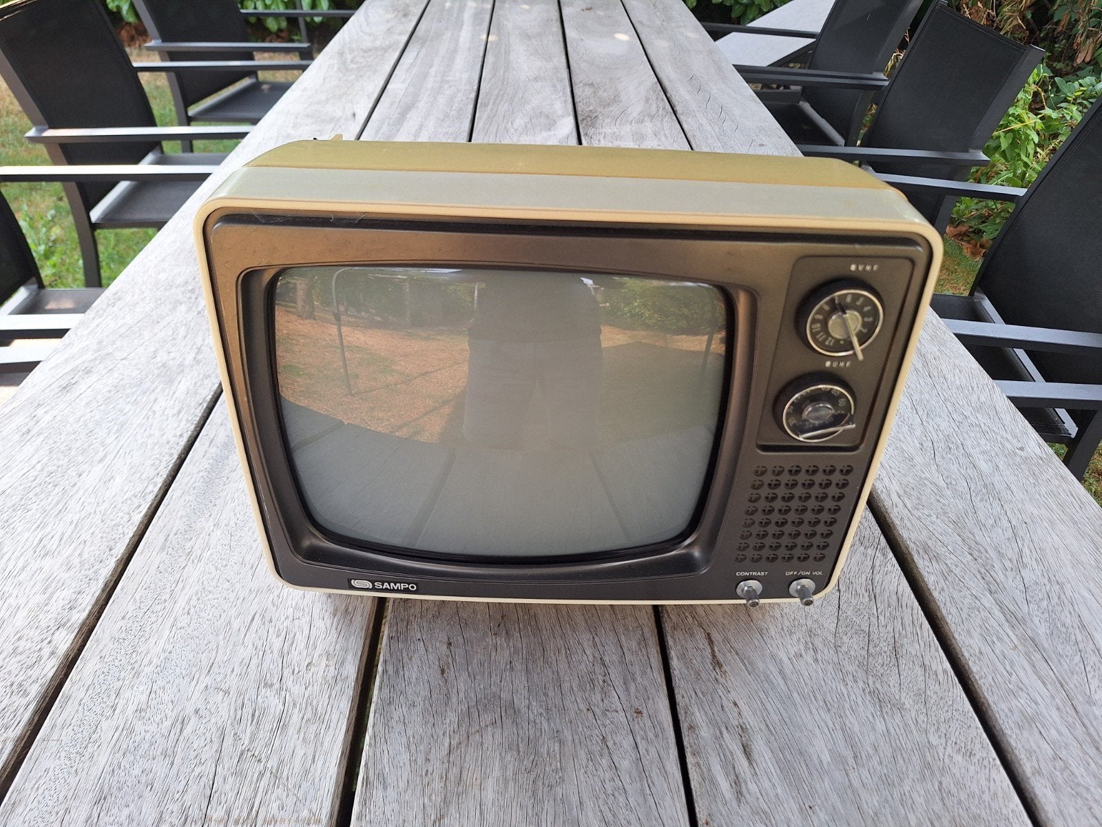 Vintage draagbare TV, Antiek en Kunst, Ophalen of Verzenden