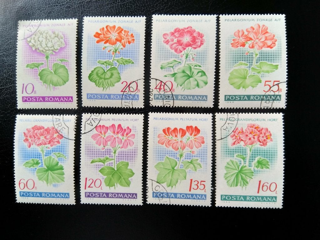 Bloemen, Roemenië 1968, Postzegels en Munten, Postzegels | Thematische zegels, Verzenden, Gestempeld, Dier of Natuur