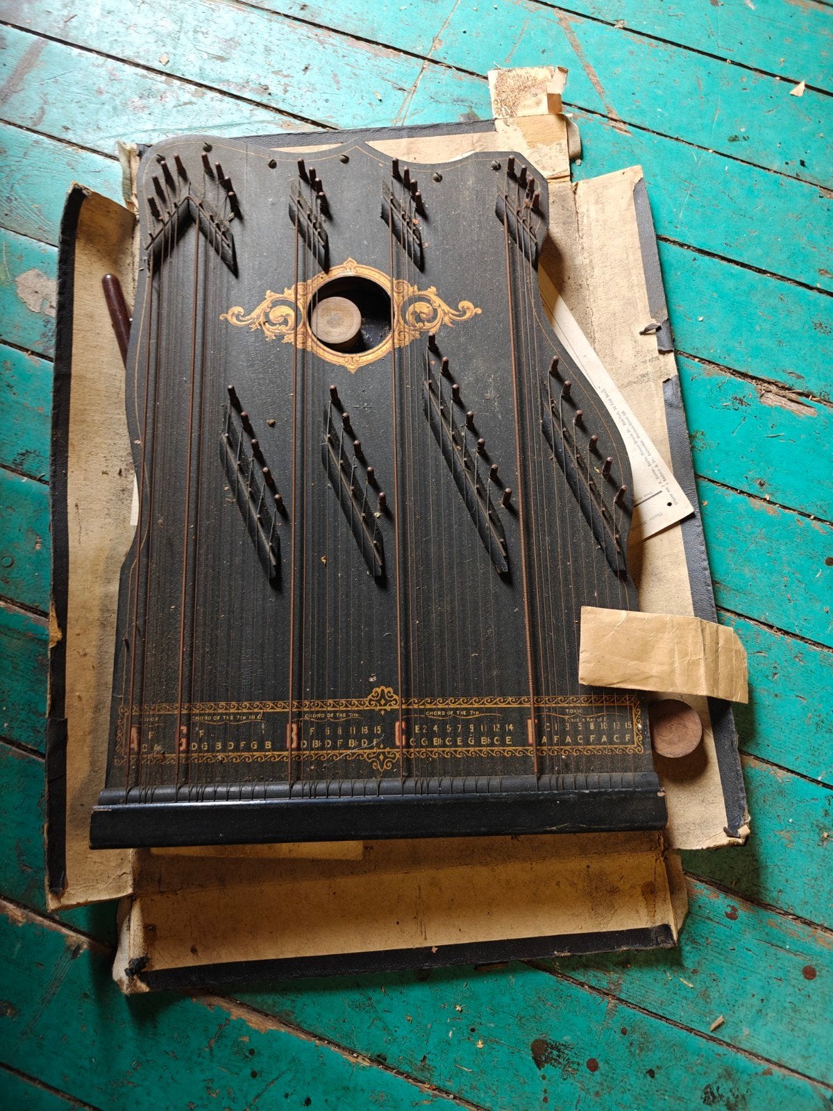citer AEOL American Harp-Zither, Enlèvement, Utilisé