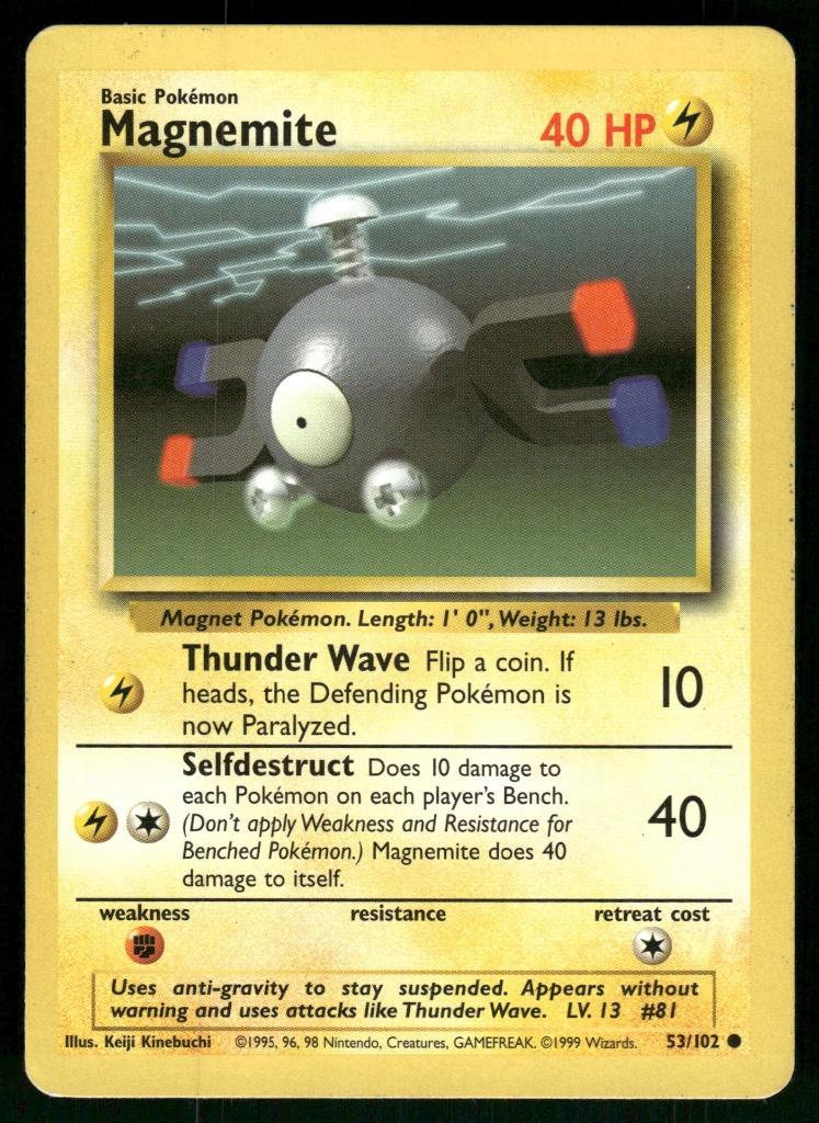 Magnemite 53/102 - Base (NM), Verzenden, Gebruikt