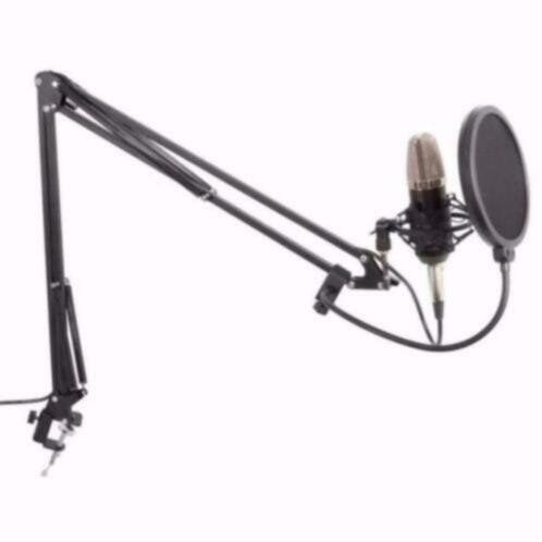 Condensator microfoon met tafel arm en popfilter, Muziek en Instrumenten, Ophalen of Verzenden, Nieuw, Overige typen
