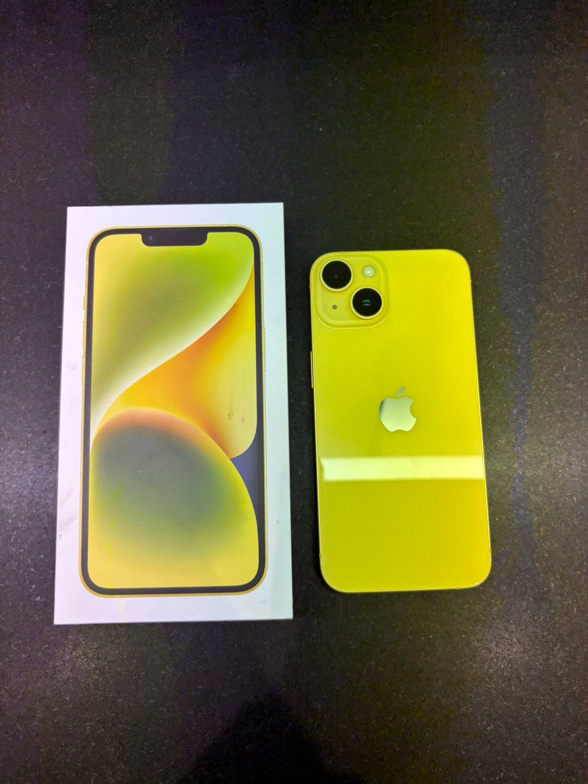 Appel iphone 14 geel 256g 100% batterijcapaciteit, Ophalen, Zo goed als nieuw, Geel, IPhone 14