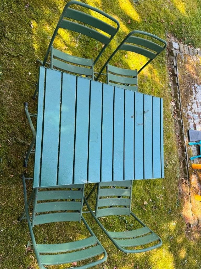 Table et chaises de jardin, Enlèvement, Utilisé