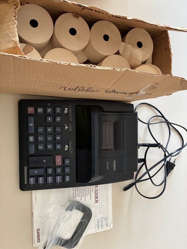 elektrische rekenmachine Casio, Ophalen, Gebruikt