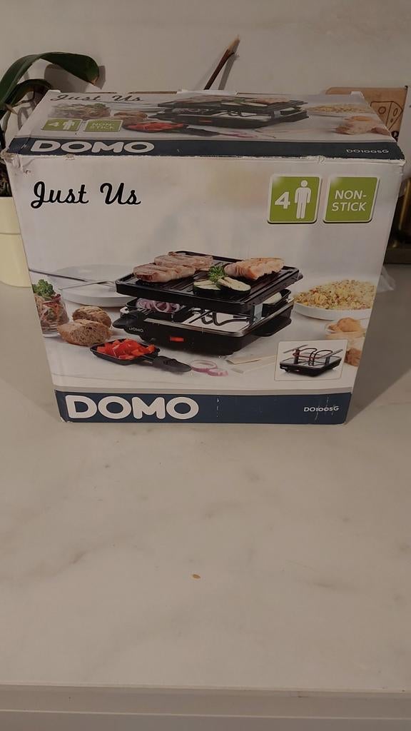 Domo - Raclette en grill voor 4 personen, Ophalen of Verzenden