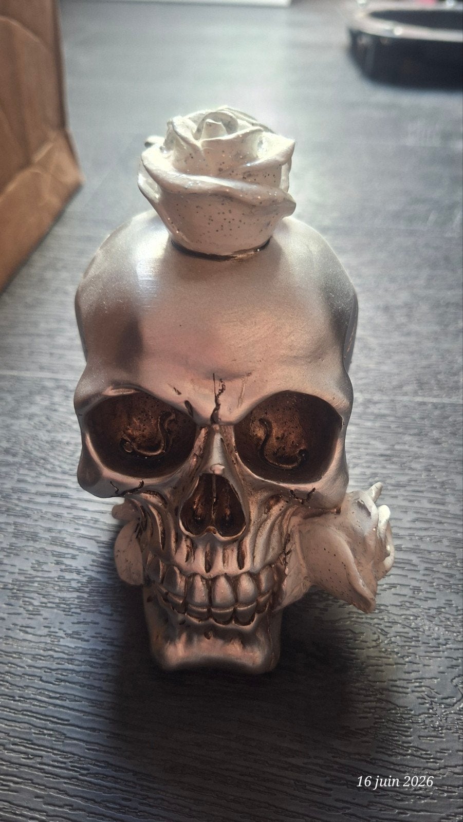 decoration skull, Enlèvement, Rose
