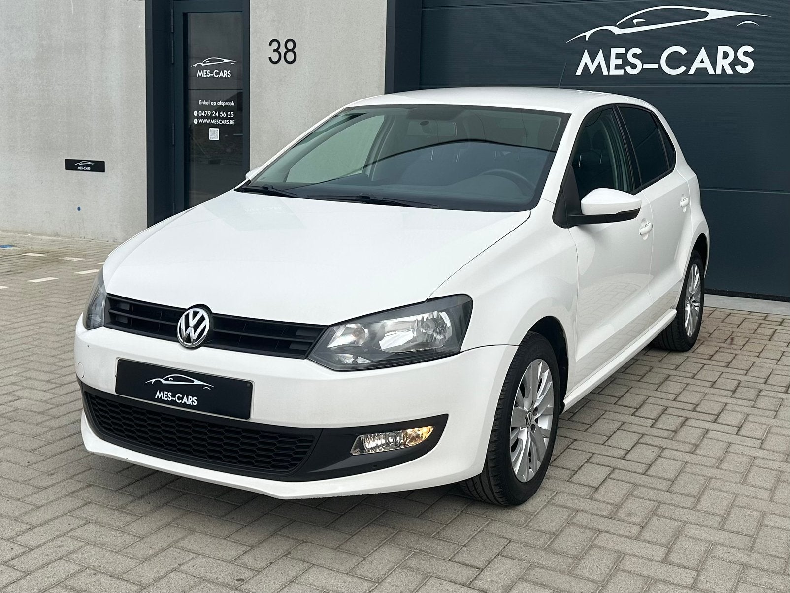 Volkswagen Polo 1.2 TSI 81.000Km / BT - GPS 2014, Stof, Zwart, Wit, 1200 cc