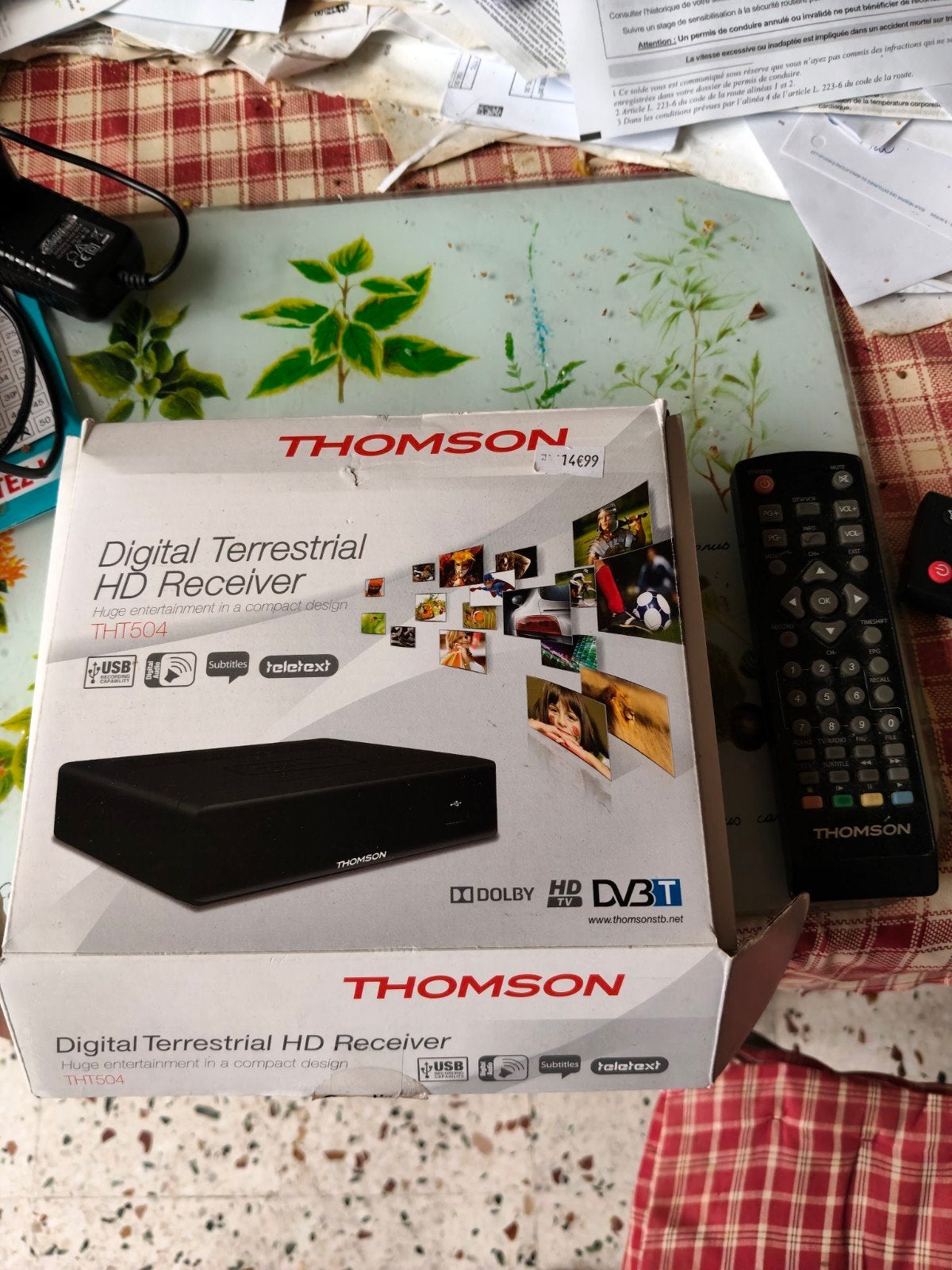 Décodeur TNT Thomson, TV, Hi-fi & Vidéo, Décodeurs & Enregistreurs à disque dur, Enlèvement, Décodeur