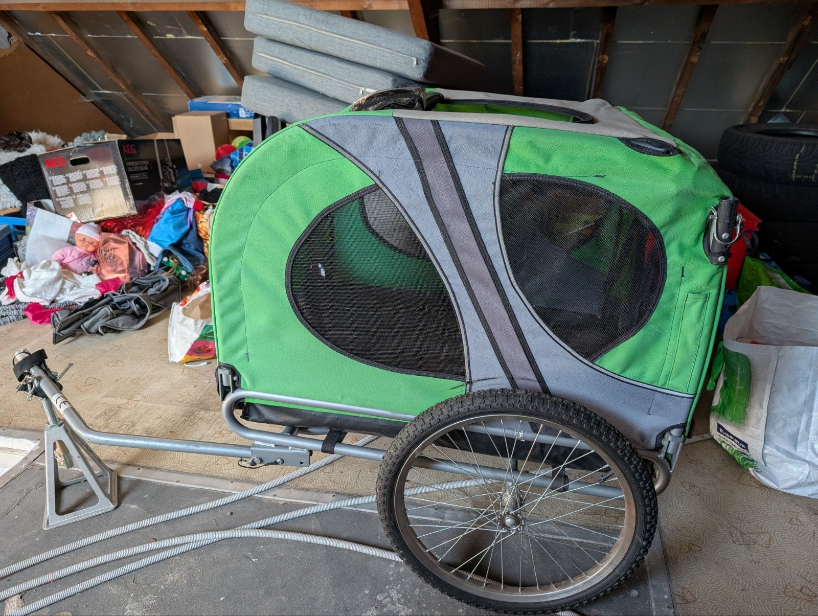 Grote fietskar te koop, Ophalen