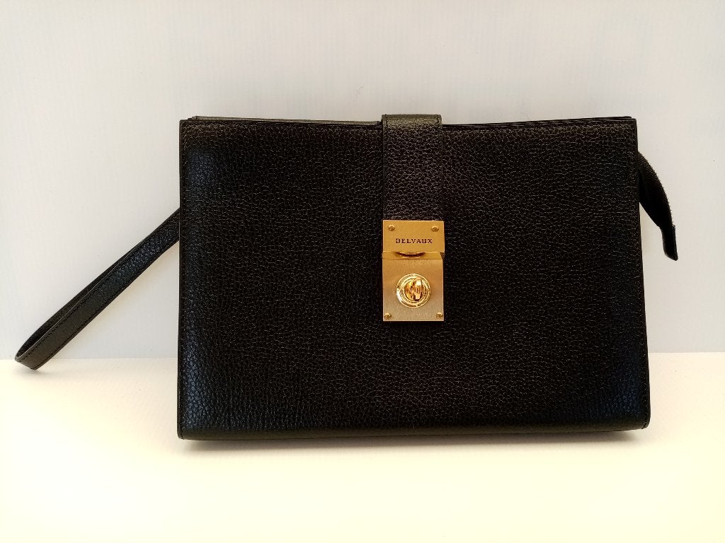 Delvaux pochette / clutch met sleutel, ., Comme neuf, Enlèvement, .