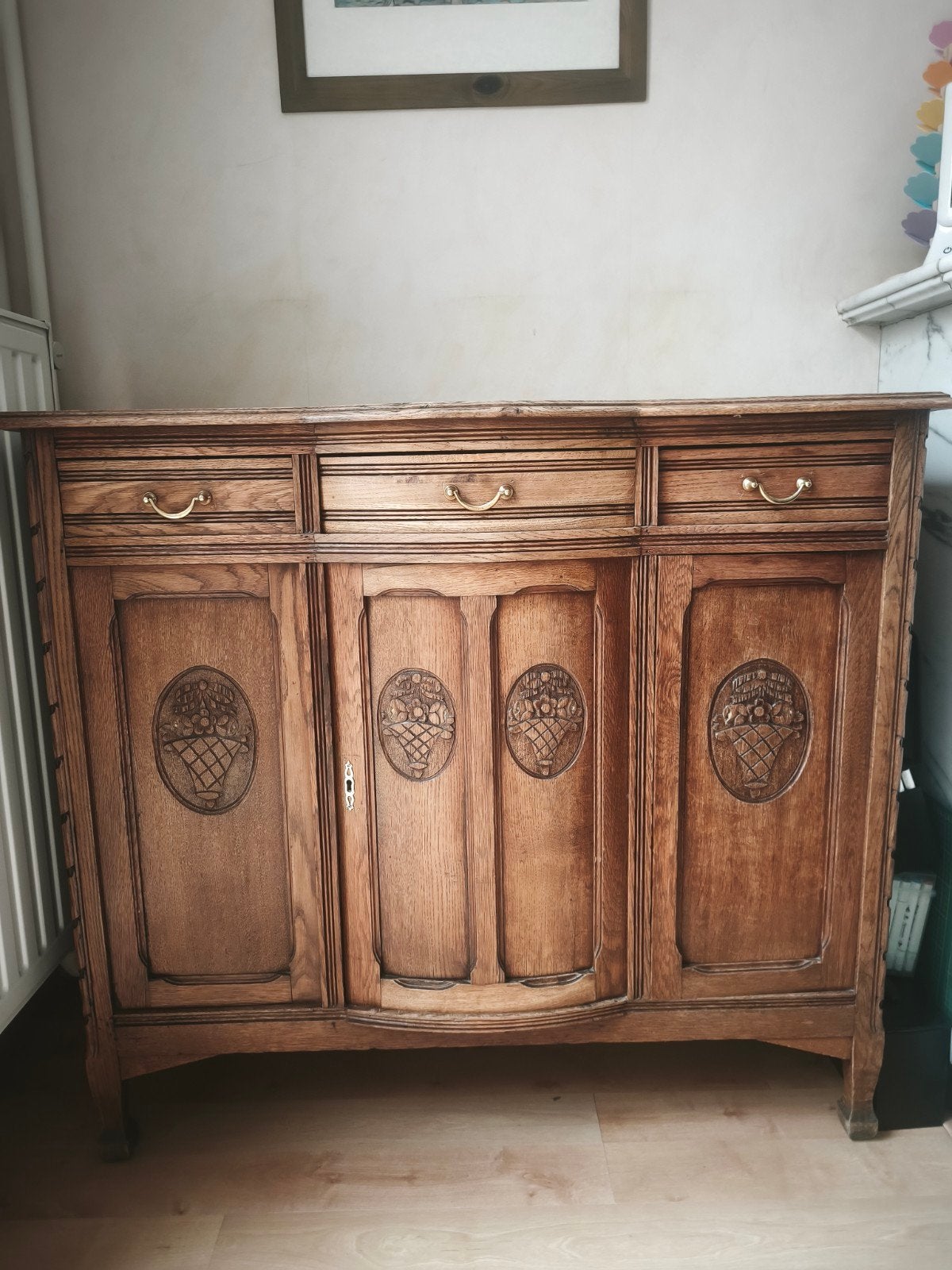 Vaisselier 3 portes, 3 tiroirs, 25 à 50 cm, 100 à 150 cm, Enlèvement, Utilisé
