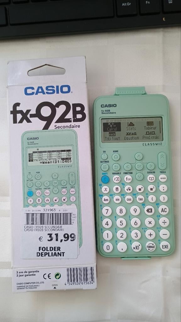 Calculatrice Casio avec perforatrice, Divers, Calculatrices, Enlèvement ou Envoi, Calculatrices graphique, Neuf