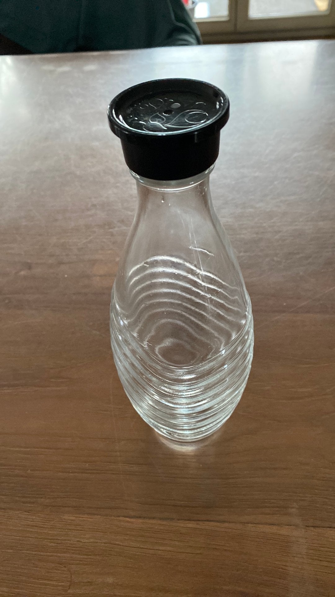 Sodastream crystal glazen fles+dop. Voor bruiswatermachine., Ophalen, Zo goed als nieuw