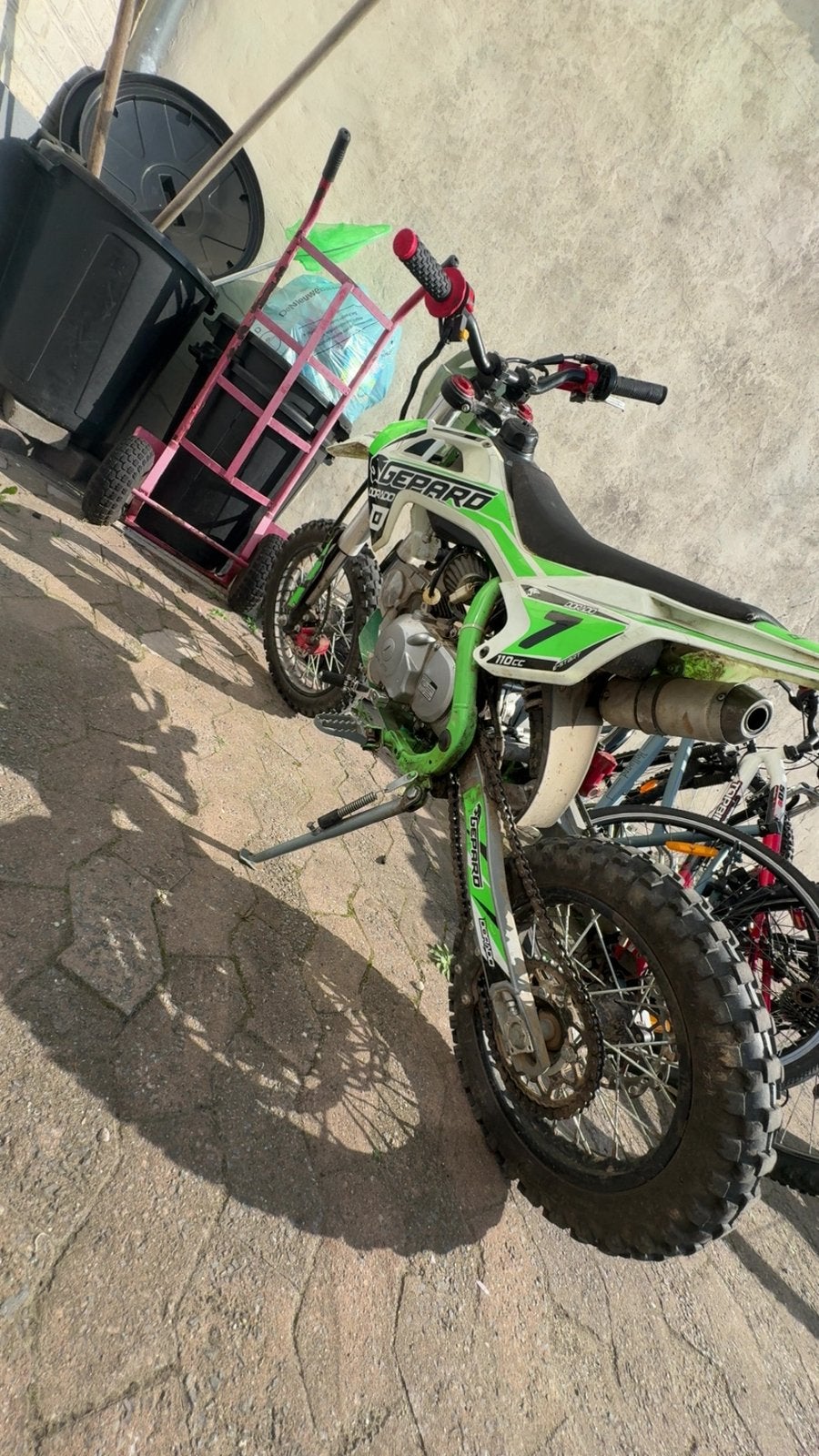 Dirtbike 110cc, Enlèvement, Comme neuf