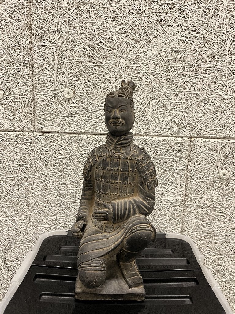 Decoratief beeld Chinese/Xi’an terracottakrijger, Antiek en Kunst, Kunst | Beelden en Houtsnijwerken, Ophalen, Azië, Steen of Keramiek