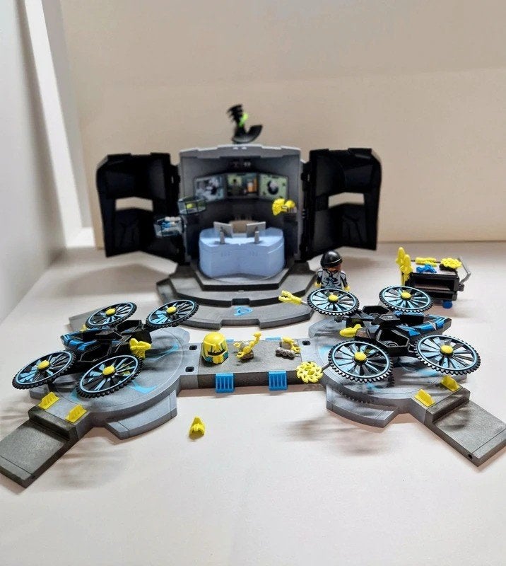 Playmobil Dr. Drone's commandocentrum (set 9250), Ophalen of Verzenden, Gebruikt, Complete set, Gebouw