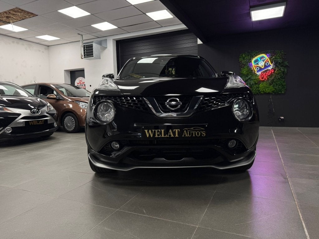 NISSAN JUKE SPECIAL EDITION 2016 BENZINE /TOPSTAAT, Auto's, Bluetooth, Zwart, Bedrijf, 130 g/km