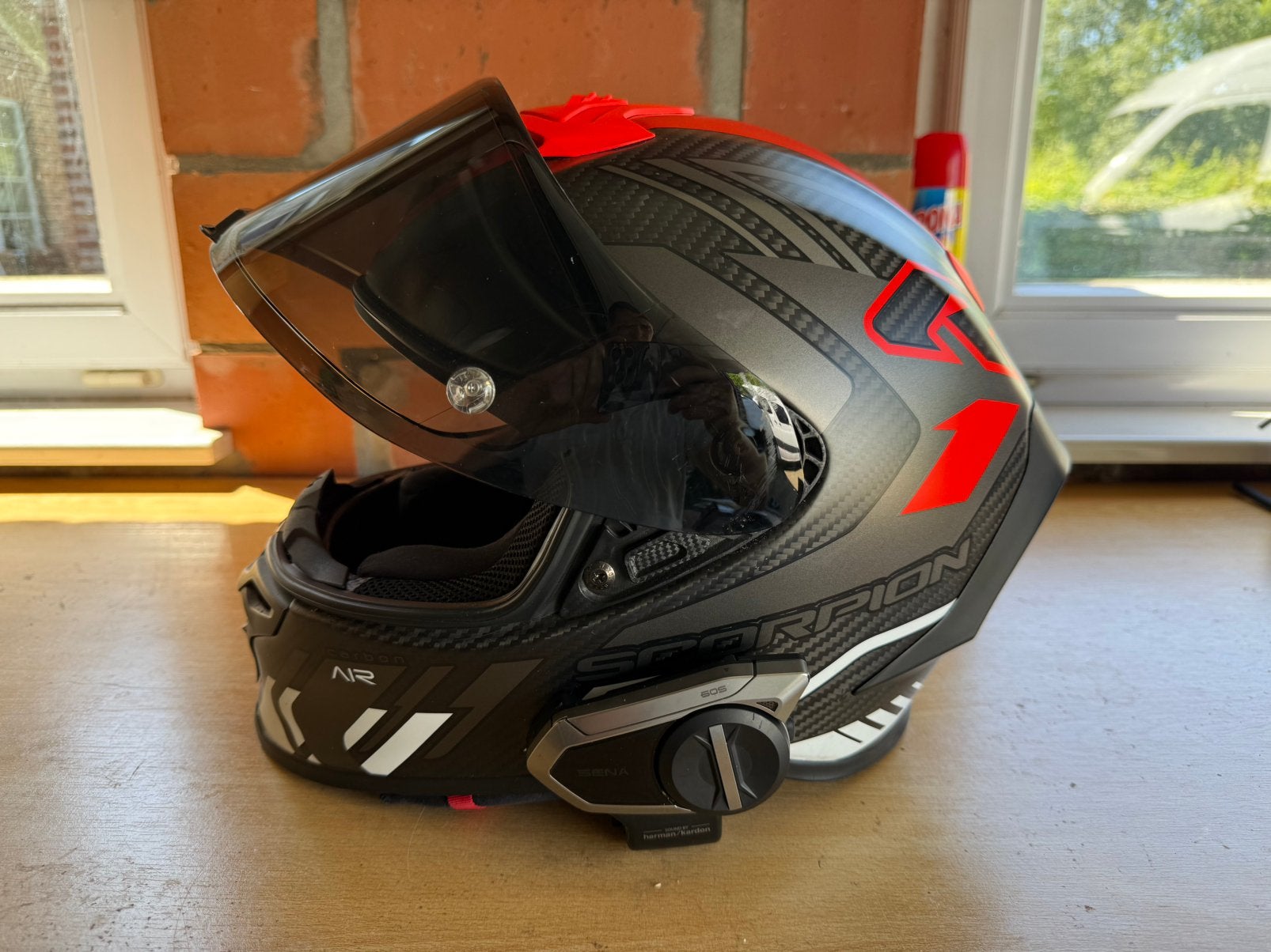 Scorpion exo r1 evo air integraal helm, M, Integraalhelm, Dames, Tweedehands
