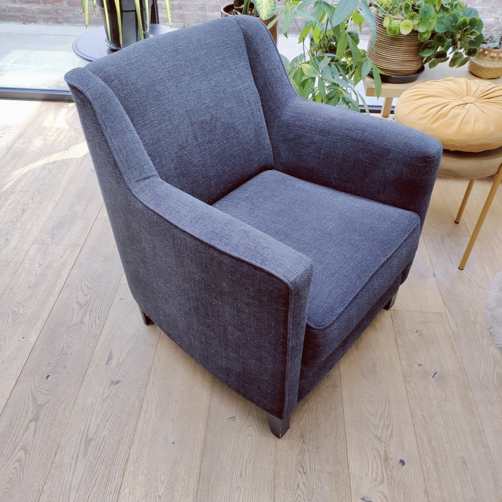 set van 2 x 1-zit zetel, Huis en Inrichting, Fauteuils, Ophalen, Zo goed als nieuw, Stof
