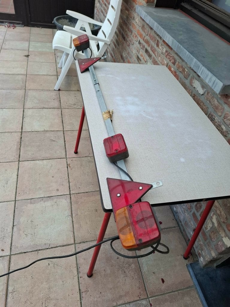lichtbalk aanhangwagen 7 polig met 7 m kabel, Ophalen, Gebruikt