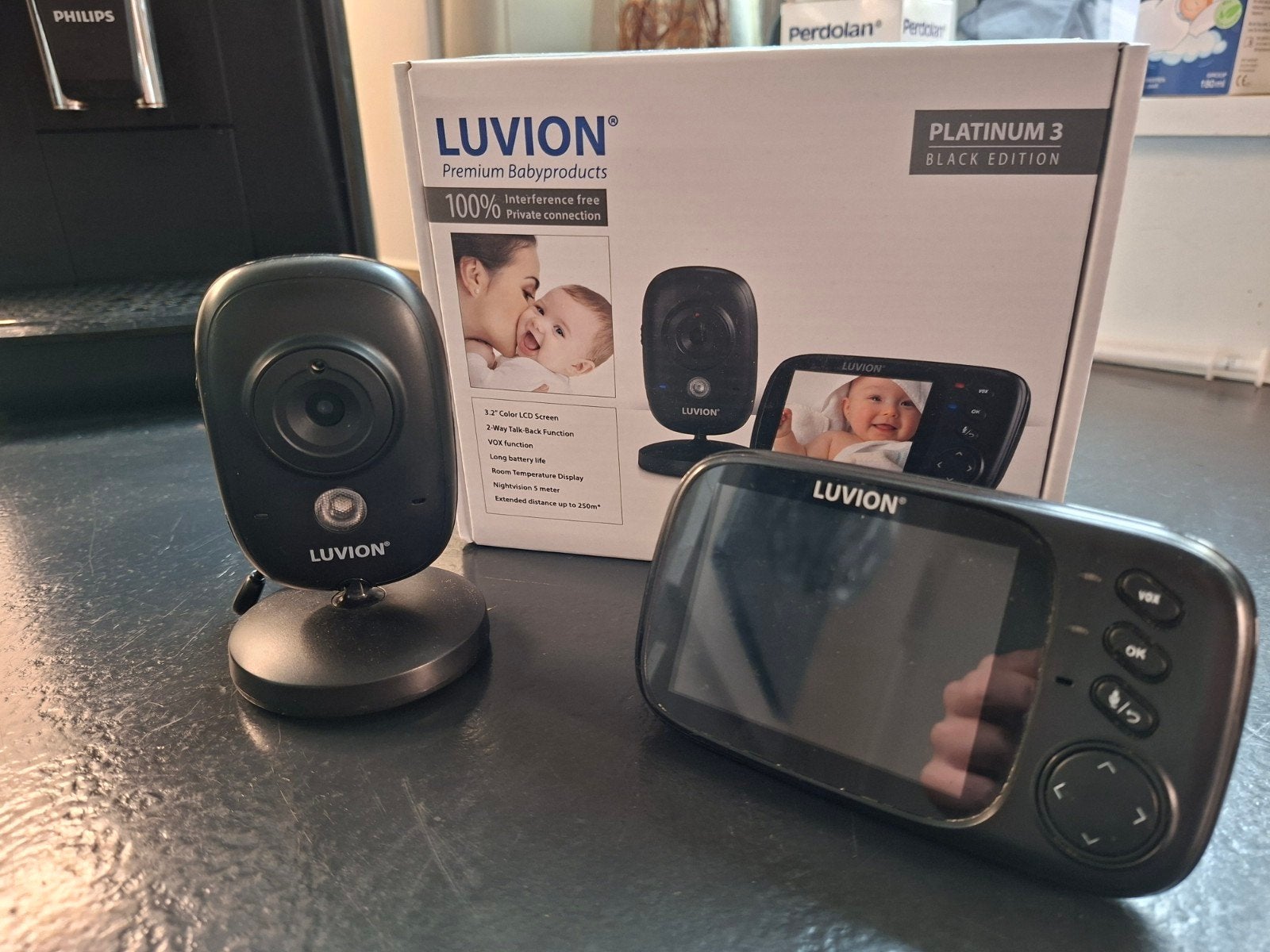 babyfoon Luvion platinum 3, Ophalen