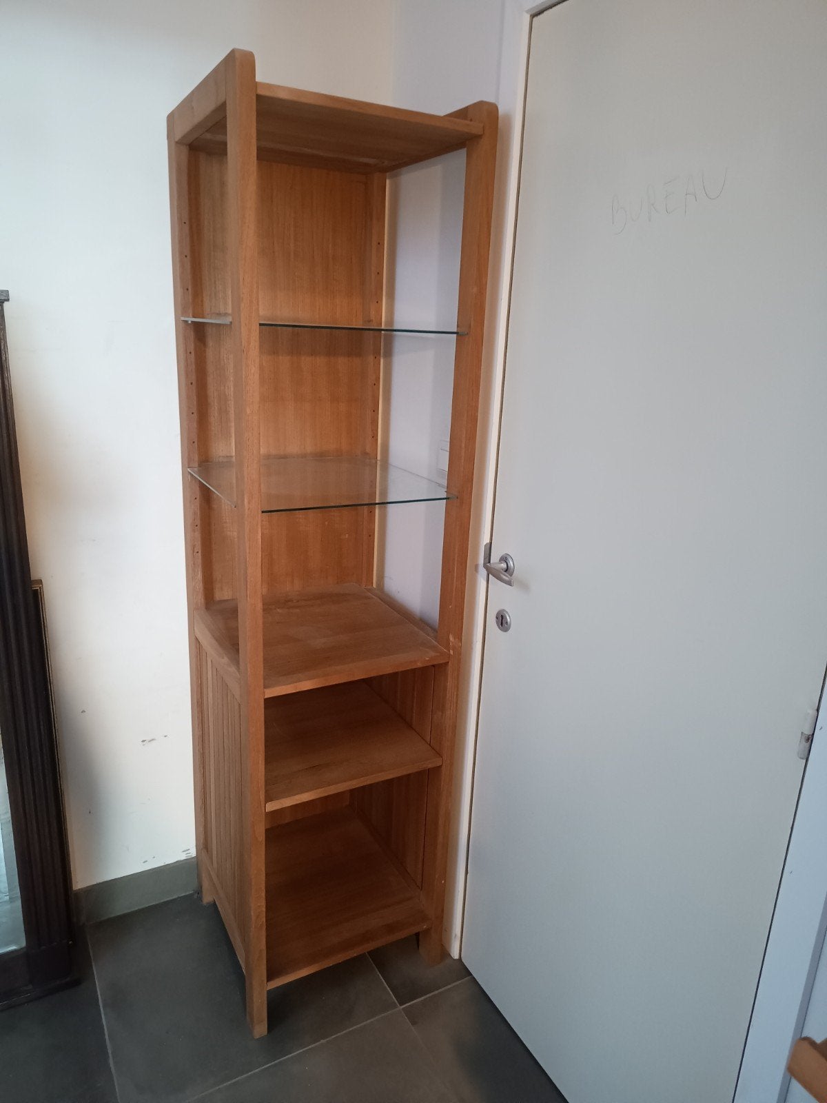 Massief teakhouten badkamer/Wellnesskast, Huis en Inrichting, Ophalen, Minder dan 50 cm, Gebruikt, Overige typen