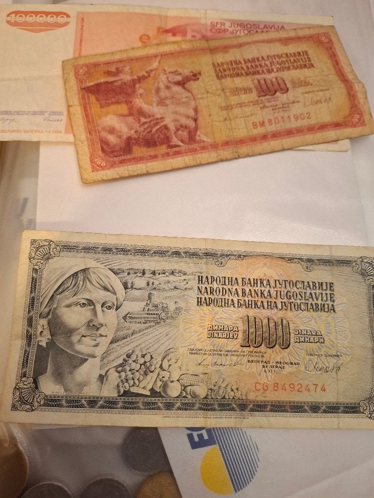 Oud geld, Ophalen, Bankbiljetten