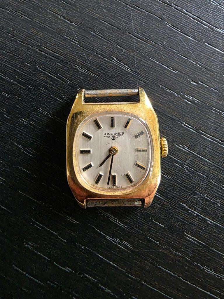 Montre en or 18kr longines, Handtassen en Accessoires, Horloges | Antiek, Ophalen, Goud, Longines