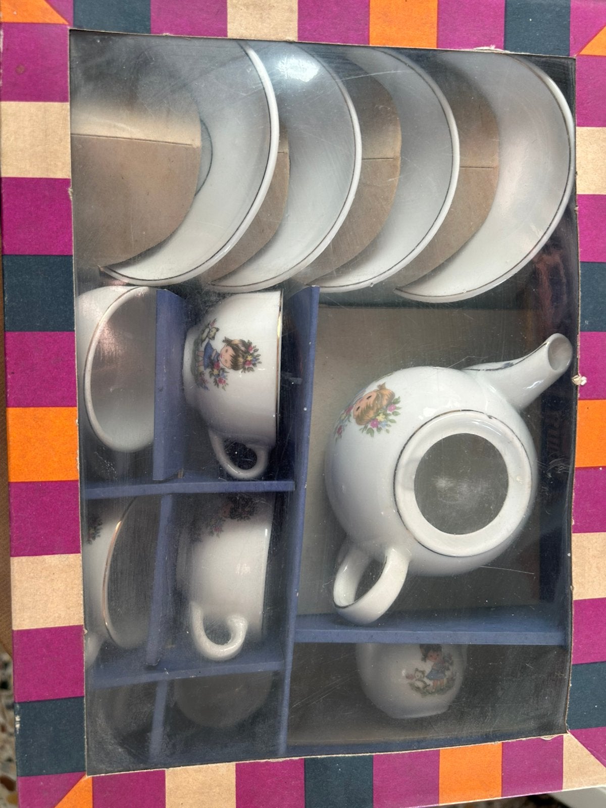 Service à café jouet en porcelaine vintage, Antiquités & Art, Enlèvement