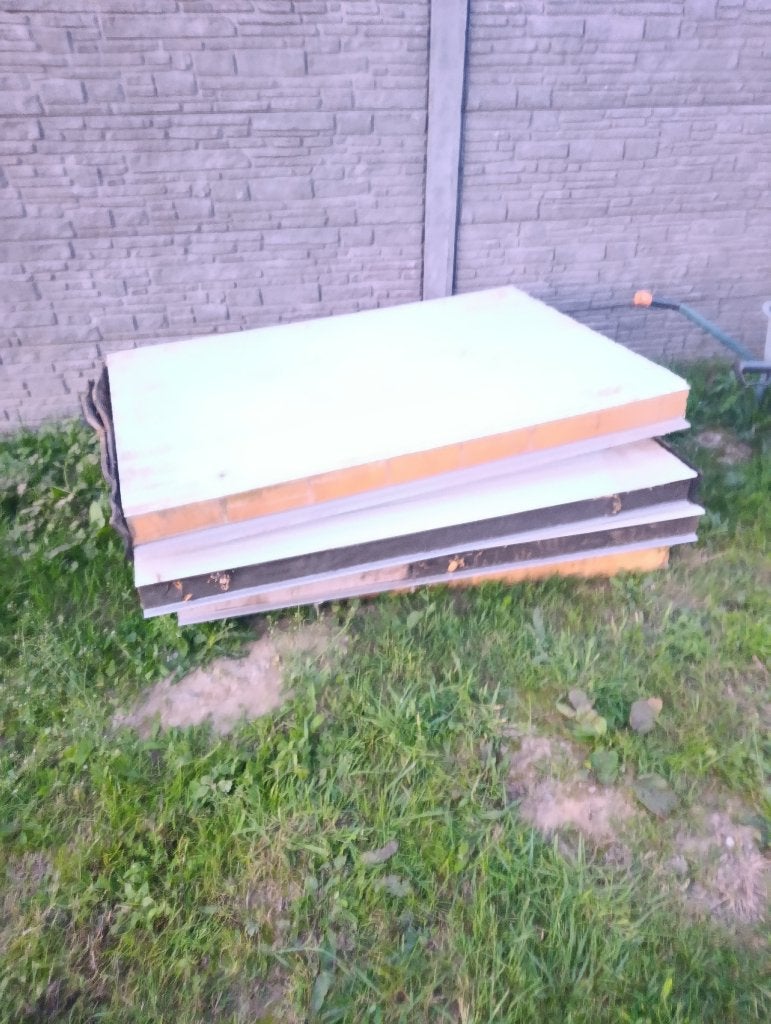 Gratis Sandwichpaneel, Doe-het-zelf en Bouw, Ophalen, Gebruikt, Overige materialen, 100 mm of meer