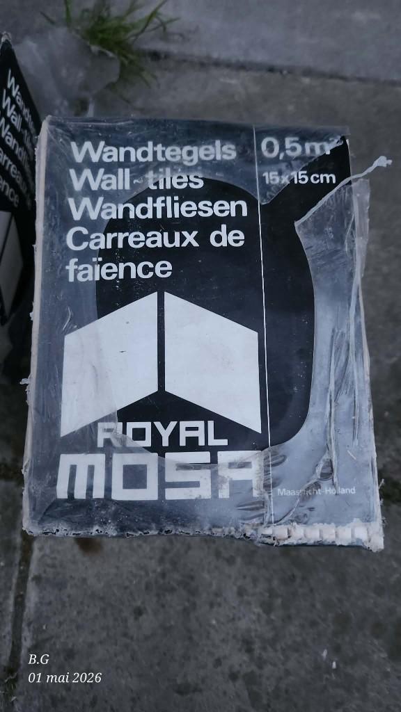 Carrelages de faïence 15x15 cm 3m2, Moins de 20 cm, Céramique, Enlèvement, Neuf
