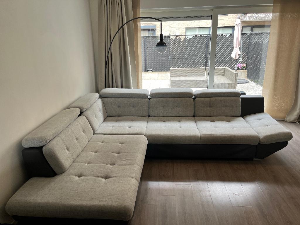Hoeksalon met slaapfunctie, Ophalen, 250 tot 300 cm, Gebruikt, 100 tot 125 cm