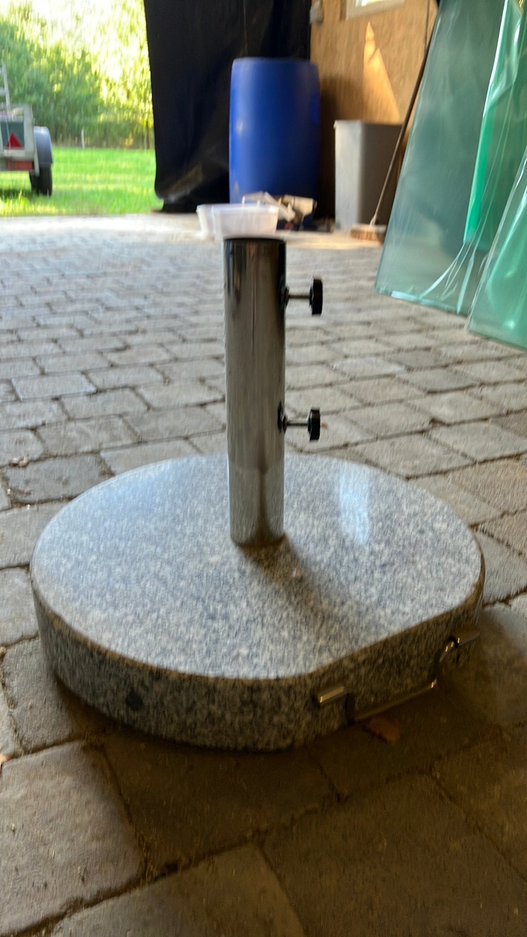 Parasolvoet op wielen, Tuin en Terras, Ophalen, Zo goed als nieuw, Parasolvoet
