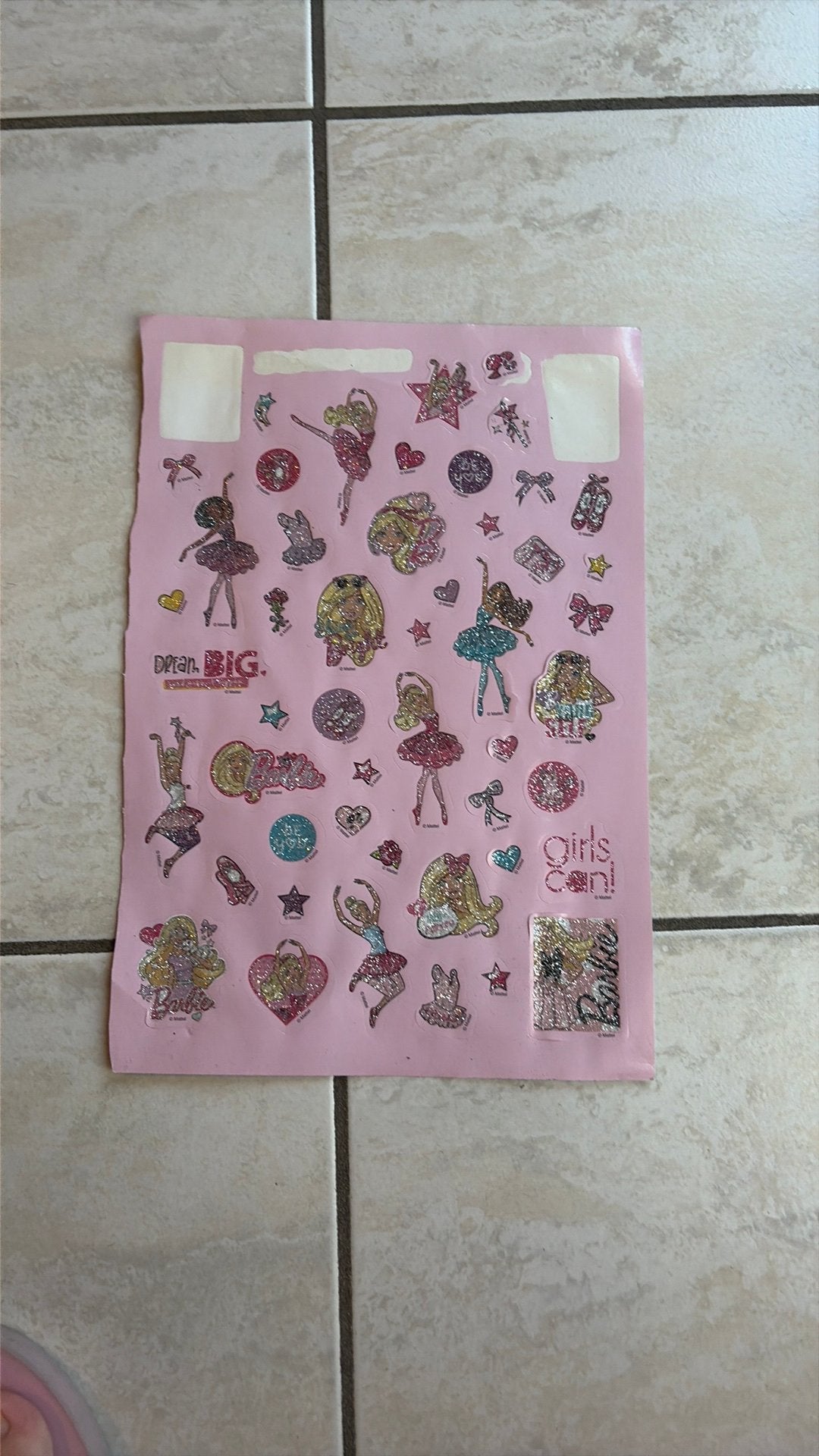 Stickervel barbie, Verzamelen, Verzenden, Gebruikt, Overige typen
