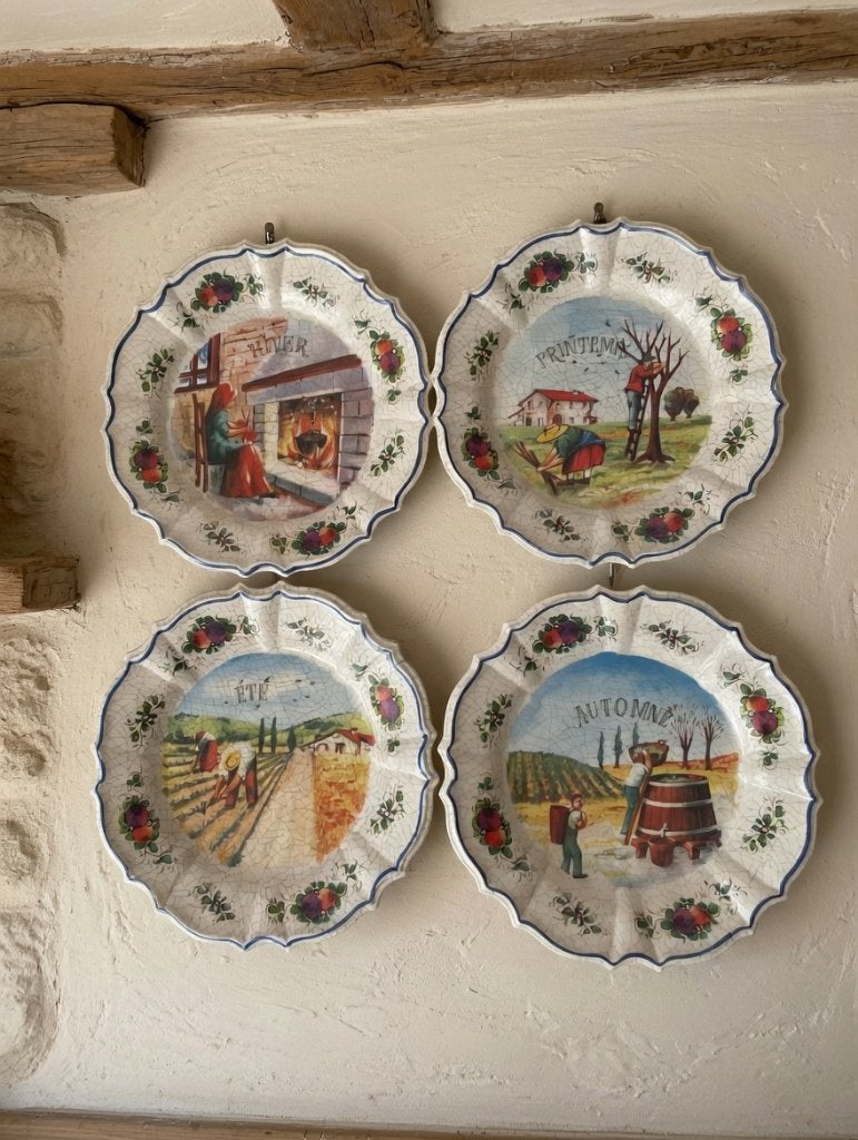"De vier seizoenen" decoratieve borden, Ophalen