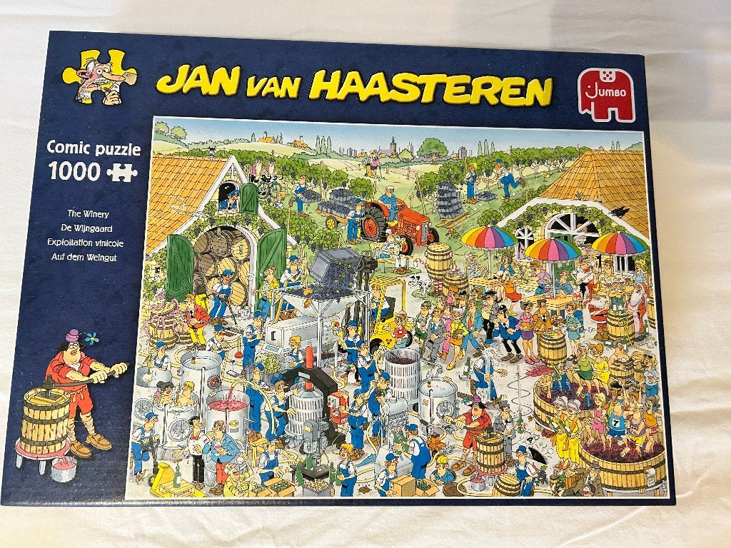 Puzzel - Jan van Haasteren - De Wijngaard  - 1000 Stuks, Enlèvement, 500 à 1500 pièces, Utilisé, Puzzle