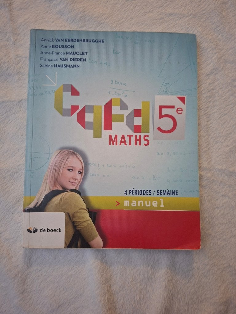 CQFD 5e, Livres, Enlèvement ou Envoi, Comme neuf, Secondaire, De boeck