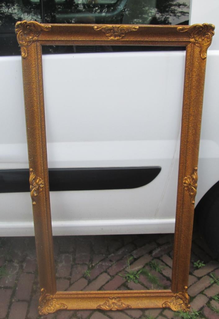 Mooie Antieke vergulde houten Barok Lijst - 134x74 / 120x60, Huis en Inrichting, Woonaccessoires | Lijsten, Ophalen, Zo goed als nieuw
