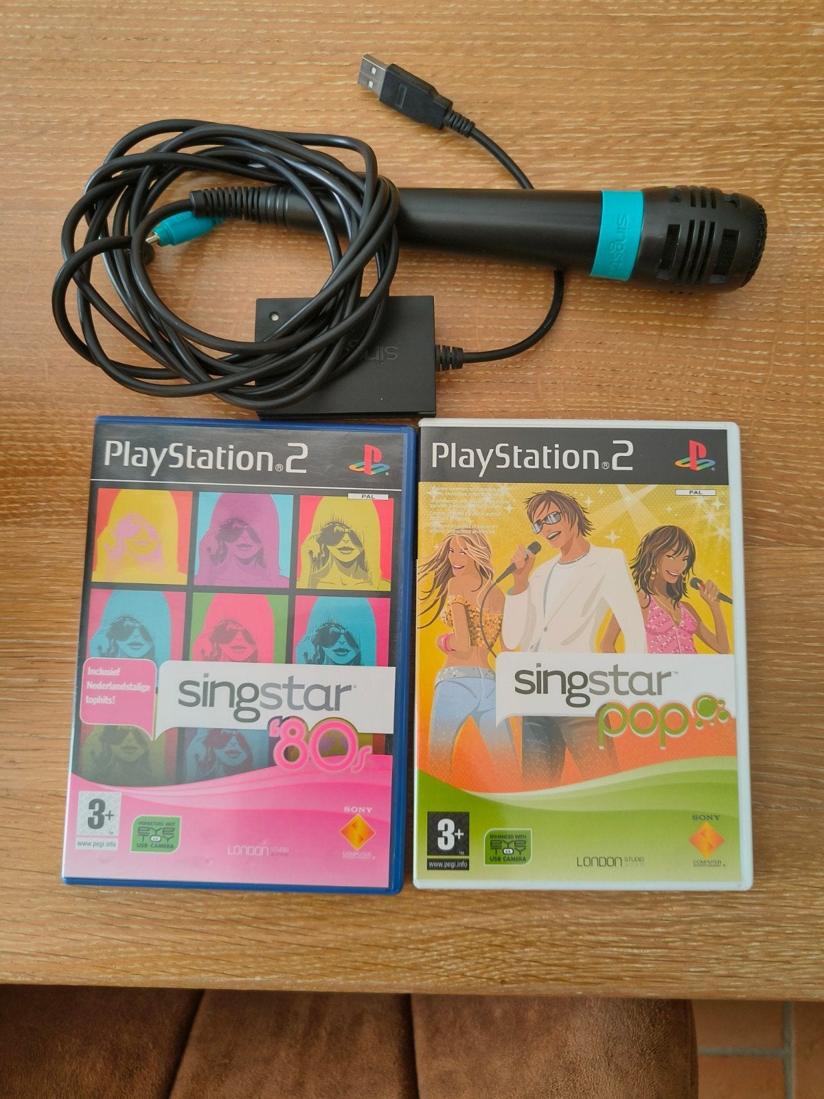 Micro voor PS2 en 2 SingStar dvd, Consoles de jeu & Jeux vidéo, Enlèvement