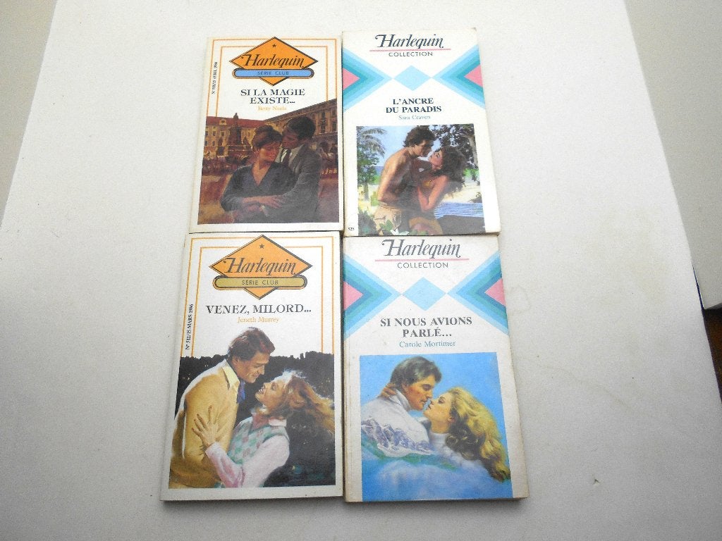 lot de 4 romans Harlequin, Enlèvement ou Envoi, Utilisé