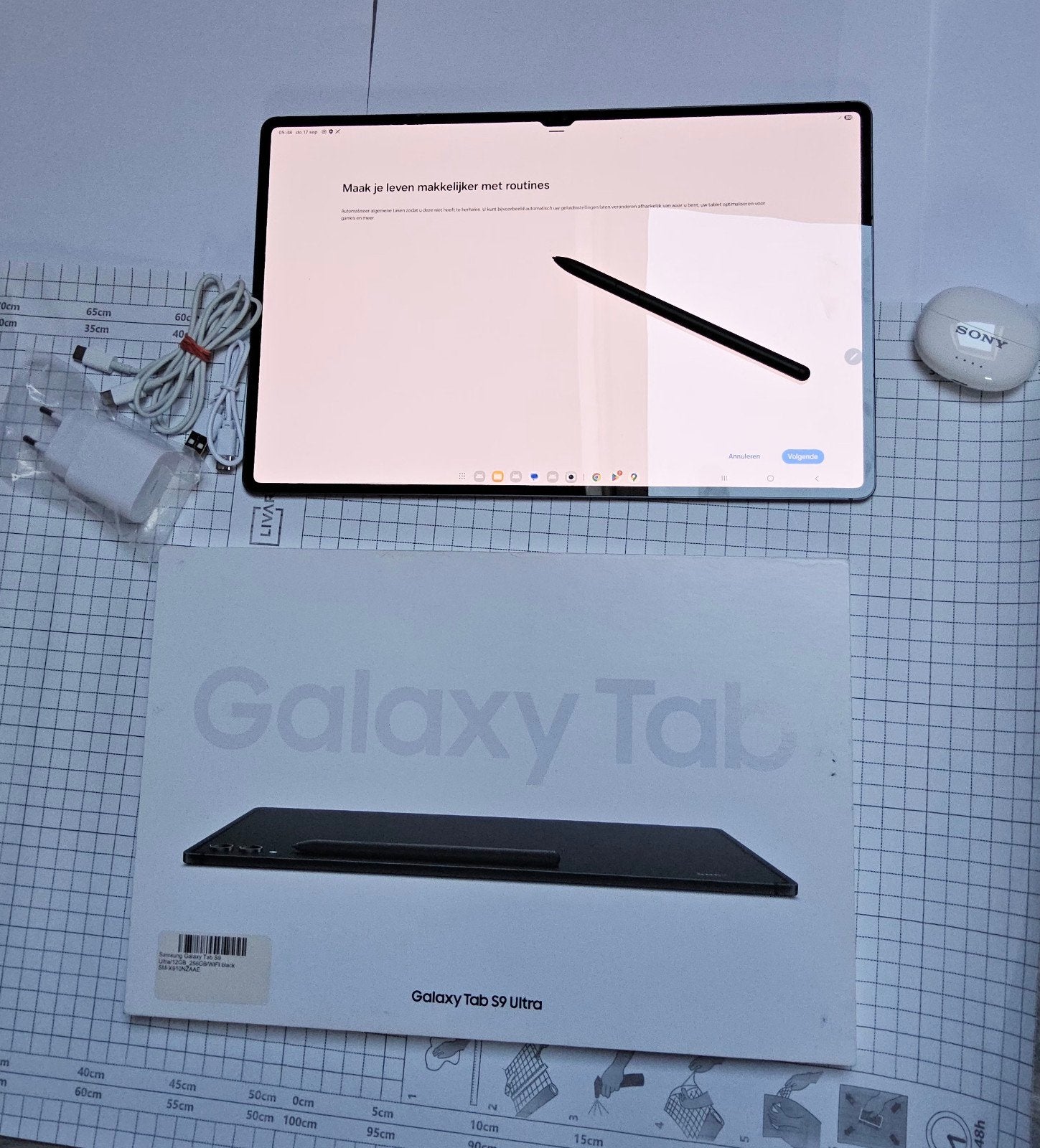 Samsung Galaxy Tab S9 Ultra,256gb bijna nieuw met accessoire, Computers en Software, Ophalen of Verzenden