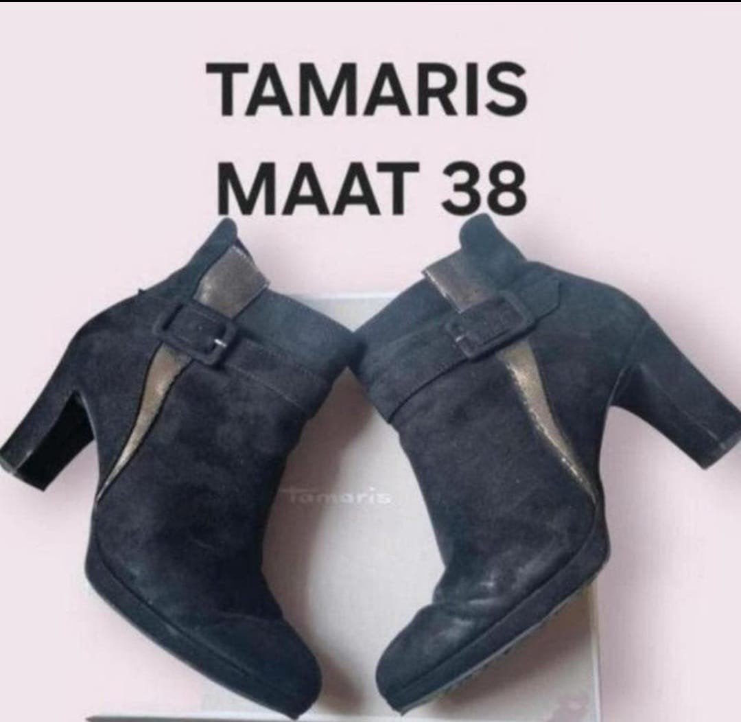 Bottines TAMARIS Taille 38 Hauteur du talon 7 cm, Tamaris, Enlèvement ou Envoi, Comme neuf, Boots et Botinnes