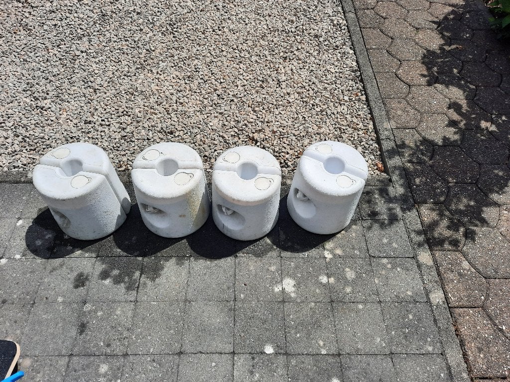 blocs de renforcement pour tentes de fête 4 pièces, Enlèvement, Utilisé, Tente de réception