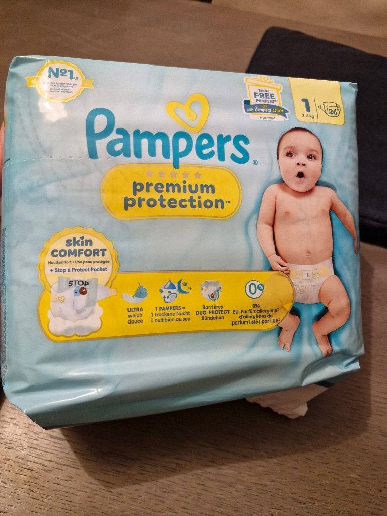 6 pakken Pampers premium Protection nr 1, Kinderen en Baby's, Ophalen of Verzenden, Nieuw, Overige typen, Overige merken