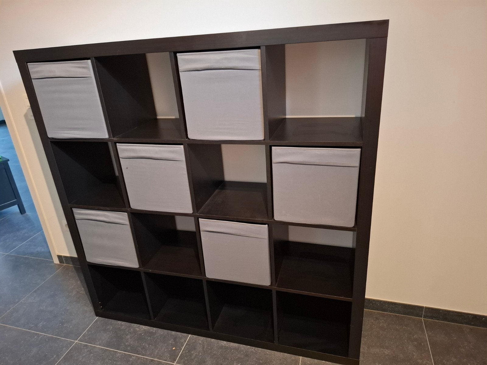 Ikea opbergkast met stoffen boxen, Huis en Inrichting, Ophalen