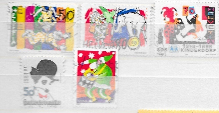 Timbres Cirque divers f 5t, Envoi, Affranchi